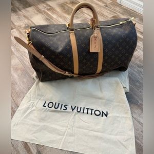 LOUIS VUITTON Keepall Bandouliere 55 in Monogram